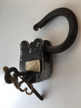 Old castle padlock 